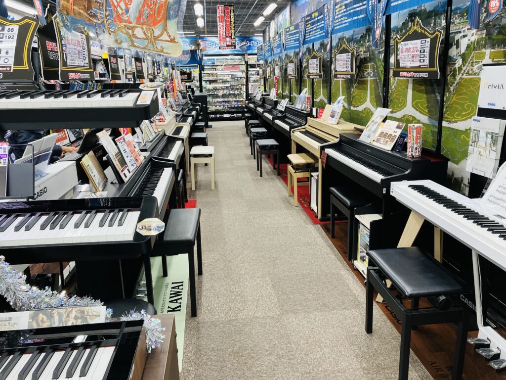 ヨドバシカメラ京都店　電子ピアノコーナー